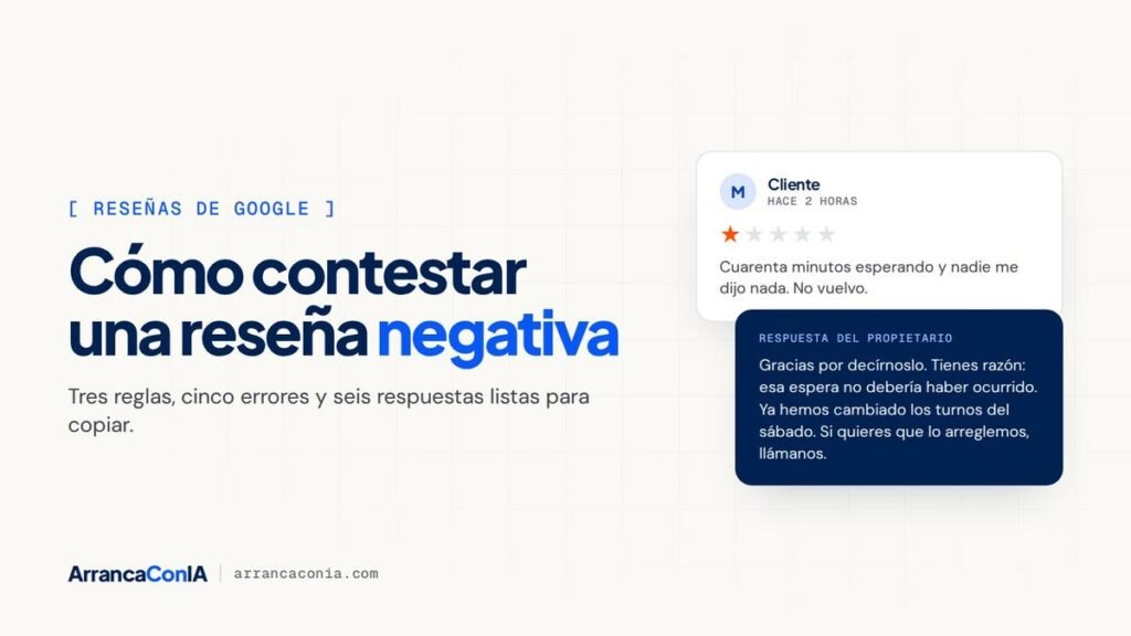 Cómo contestar una reseña negativa en Google: reseña de una estrella y respuesta del propietario